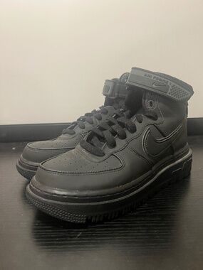 SIZE 6.5 MEN - Nike Air Force 1 Boot Black/Anthracite